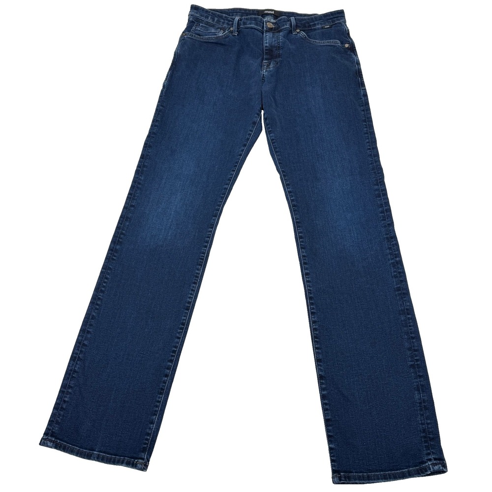 Mavi Matt Relaxed Straight Leg Mens 34x36 Dark Wash Denim Jeans Classic